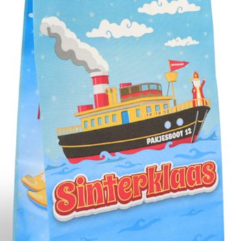 Бумажные подарочные пакеты &laquo;Святой Николай&raquo; (Sinterklaas) - 16x8x22 см (12 шт.)