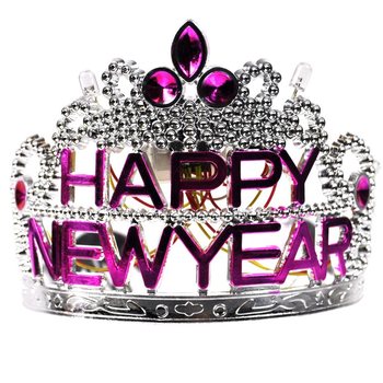 Корона HAPPY NEW YEAR с подсветкой (10 шт.)