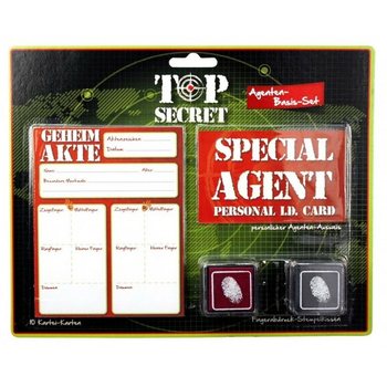 TOP SECRET – СПЕЦАГЕНТ, НАБОР ДЛЯ СНЯТИЯ ОТПЕЧАТКОВ ПАЛЬЦЕВ (12 шт.)