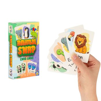 КАРТОЧНАЯ ИГРА ANIMAL SNAP - ДЕТСКАЯ ИГРА С ЖИВОТНЫМИ (36 КАРТ) В ДИСПЛЕЕ (12 шт.)