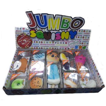 JUMBO Squishies в Дисплее (12 шт.) - Ароматные Сквиши-Антистресс