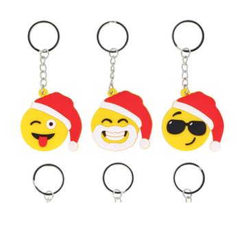 РОЖДЕСТВЕНСКИЕ БРЕЛОКИ SMILEY (12 шт.)