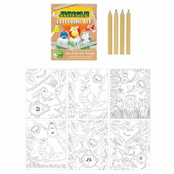ЭКОЛОГИЧНЫЙ &ndash; Набор для рисования Животные джунглей (25 шт.)