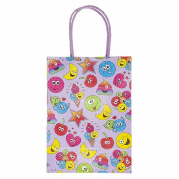 Бумажные подарочные пакеты Smiley - 16x9x22 см (12 штук)