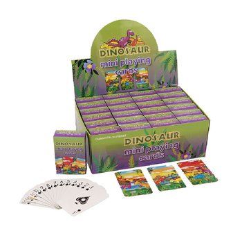 МИНИ ИГРАЛЬНЫЕ КАРТЫ – МОДЕЛЬ: ДИНОЗАВР В ДИСПЛЕЕ (24 шт.)