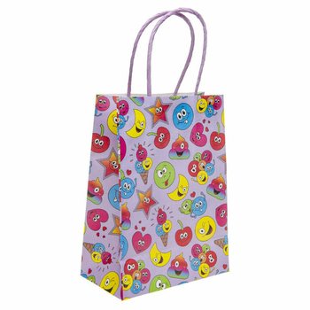 Бумажные подарочные пакеты Smiley - 16x9x22 см (12 штук)