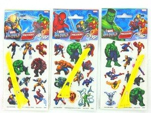 ПЕРЕВОДНЫЕ НАКЛЕЙКИ MARVEL HEROES (24 шт.)