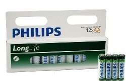 12x БАТАРЕЙКИ "PHILIPS - SUPER HEAVY DUTY" AA - LONGLIFE (12 шт. на Блистере)