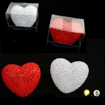 СТОЯЧЕЕ LED СЕРДЦЕ, МЕНЯЮЩЕЕ ЦВЕТ В ДИСПЛЕЕ (12 шт.)