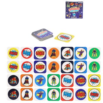 МАЛЕНЬКИЕ ИГРЫ МЕМОРИ - МОДЕЛЬ: СУПЕРГЕРОЙ - В ДИСПЛЕЕ (64 шт.)