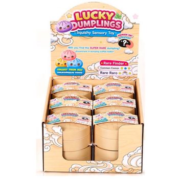 RAGE - LUCKY DUMPLINGS - Сквиш-игрушка Хинкали БОЛЬШИЕ 8.5 x 8.5 x 4.8 см - В ДИСПЛЕЕ (12 шт.)