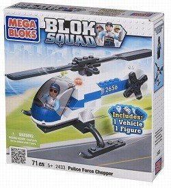 ПОЛИЦЕЙСКИЙ ВЕРТОЛЕТ MEGABLOKS BLOK SQUAD - 2433 (1 шт.)