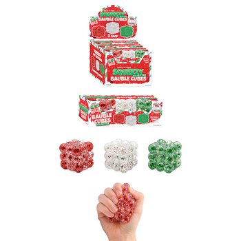 АНТИСТРЕСС-КУБИКИ SQUEEZY GLITTER - С БЛЕСКАМИ - НАБОР 3 ШТ. - САХАРНЫЙ НАПОЛНИТЕЛЬ - В ДИСПЛЕЕ (6 НАБ.)
