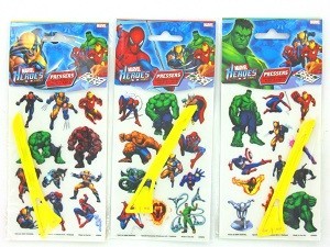 ПЕРЕВОДНЫЕ НАКЛЕЙКИ MARVEL HEROES (24 шт.)