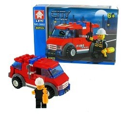 СТРОИТЕЛЬНЫЕ БЛОКИ ПОЖАРНАЯ СЛУЖБА BRICKS (6 шт.)
