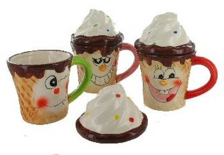 Кружка &laquo;Мороженое&raquo; с Крышкой (6 шт.)