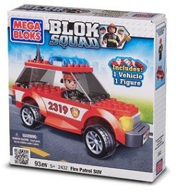 КОНСТРУКТОР MEGABLOKS BLOK SQUAD ПОЖАРНЫЙ ВНЕДОРОЖНИК - 2432 (2 шт.)