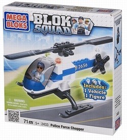 ПОЛИЦЕЙСКИЙ ВЕРТОЛЕТ MEGABLOKS BLOK SQUAD - 2433 (1 шт.)