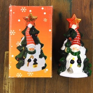 Подсвечник для Чайных Свечей Новогодняя Елка с Фигуркой (4 шт.)