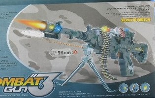 Игрушечный автомат Combat со световыми и звуковыми эффектами - 56 см