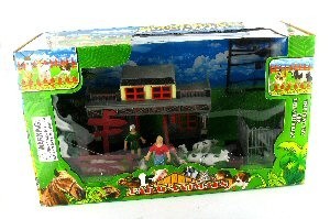 Игровой Набор Ферма с Домиком в Стиле Вестерн и Животными