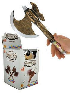 Игрушечный Топор со Звуком и Конфетами (12 шт.)