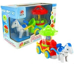 Игрушечная Лошадь с Каретой Bump & Go Magic Wagon (Свет и Звук)