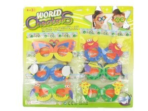 ПЕННЫЕ ДЕТСКИЕ ОЧКИ - МИКС НА КАРТОЧКЕ (6x6 Карт.)