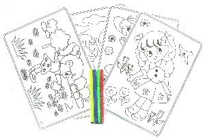РАСКРАСКИ С ФЛОМАСТЕРАМИ (12 шт.)