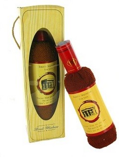 Полотенце в Форме Бутылки Вина в Подарочной Коробке (Набор из 2 шт.)