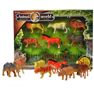 Набор игровых фигурок Дикие животные в коробке