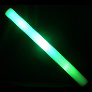 Светодиодная Поролоновая Светящаяся Палочка LED - Зеленая - 45 см (17 шт.)