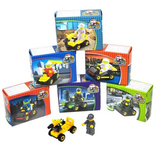 Конструктор Блочный BRICKS Машинки (9 шт.)