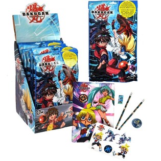 БОЛЬШОЙ ШКОЛЬНЫЙ ПОДАРОЧНЫЙ НАБОР BAKUGAN В ДИСПЛЕЕ (12 шт.)