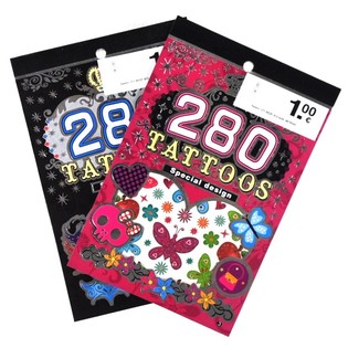 Книжки с Тату-стикерами, 280 наклеек (24 шт.)