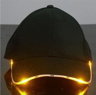 СВЕТЯЩАЯСЯ LED КЕПКА / PARTY CAPS - ЦВЕТ: ОРАНЖЕВЫЙ (12 шт.)