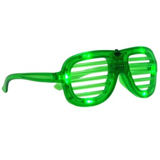 ОЧКИ SHUTTER SHADES СО СВЕТОДИОДНОЙ ПОДСВЕТКОЙ - ЦВЕТ: ЗЕЛЕНЫЙ (12 шт.)