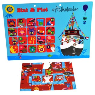 Календарь обратного отсчета Sinterklaas & Piet - Модель 2 (9 шт.)