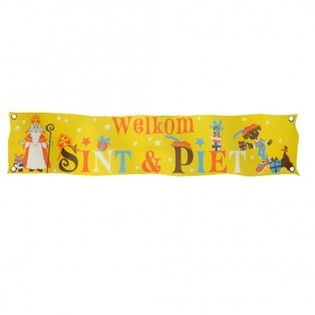 ПРИВЕТСТВЕННЫЙ БАННЕР SINTERKLAAS & PIET XXL 300 X 60 CM (7 шт.)