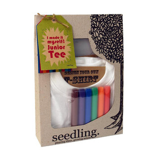 ТВОРЧЕСКИЙ НАБОР SEEDLING - СДЕЛАЙ СВОЮ ДЕТСКУЮ ФУТБОЛКУ 1-2 ГОДА (2 шт.)