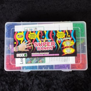 2600 шт. Super Bands / Резиночки для плетения Loom в большой коробке (Упаковка 6 шт.)