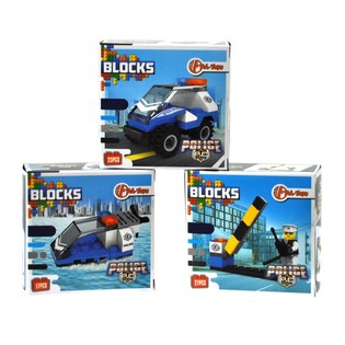 Конструктор Строительные Блоки Bricks - Полицейская Серия (11 шт.)