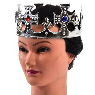 Серебристая Корона Короля - Модель Крест (12 шт.)