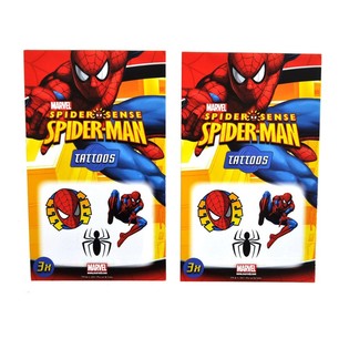Детские татуировки Marvel из 3 элементов - Модель: Spider-Man (50 шт.)