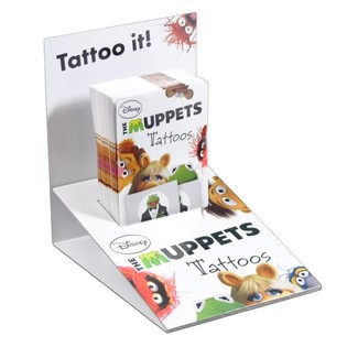 Детские татуировки Disney из 2-х частей в дисплее - Модель: Маппеты (50 шт.)