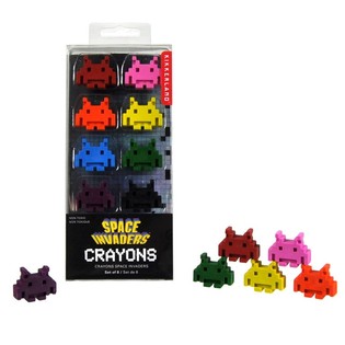 8 ШТУК ВОСКОВЫЕ МЕЛКИ SPACE INVADERS В КОРОБКЕ (12 шт.)