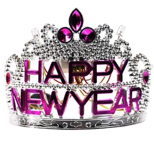 Корона HAPPY NEW YEAR с подсветкой (10 шт.)