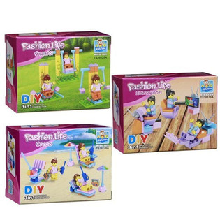 КОНСТРУКТОР BRICKS - СЕРИЯ ДЛЯ ДЕВОЧЕК (24 шт.)