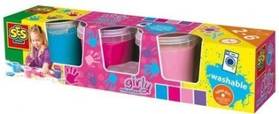 Ses Пальчиковые Краски Girly, Набор 4x150мл (1 шт.)