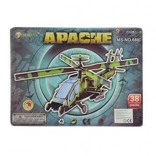 Большой 3D-пазл &ndash; Вертолет Apache (3 шт.)